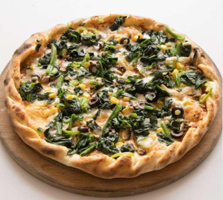 Spinach Flatbread Pizza