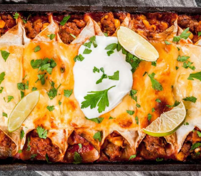 Tortilla Enchiladas (Vegan or Meat Option)